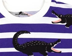 Mini Rodini kjole crocodiles purple